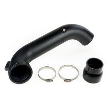 3" Black Aluminum Intake Turbo Charge Pipe Cooling Kit For 2011 - 12 BM W N55 135i 335i